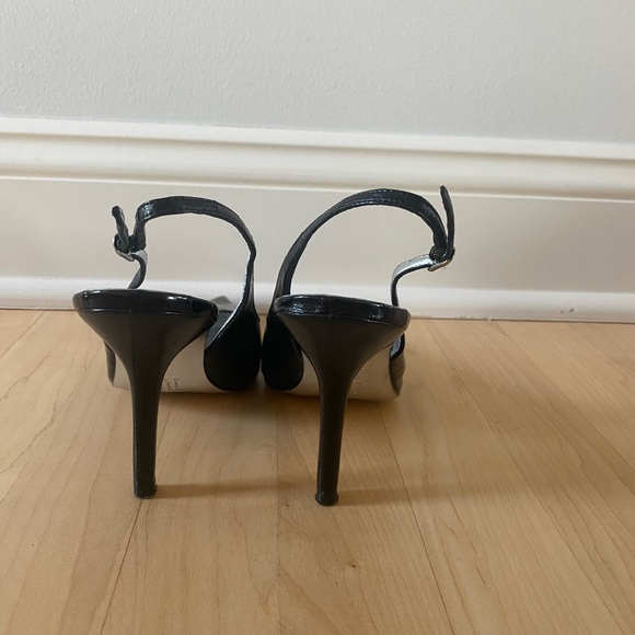Pelle Mode Size 7 Women’s Black Eel Skin Heels - Picture 5 of 8